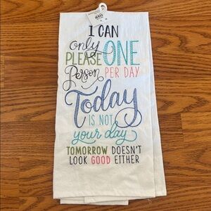 Brand new whimsical flour hand towel